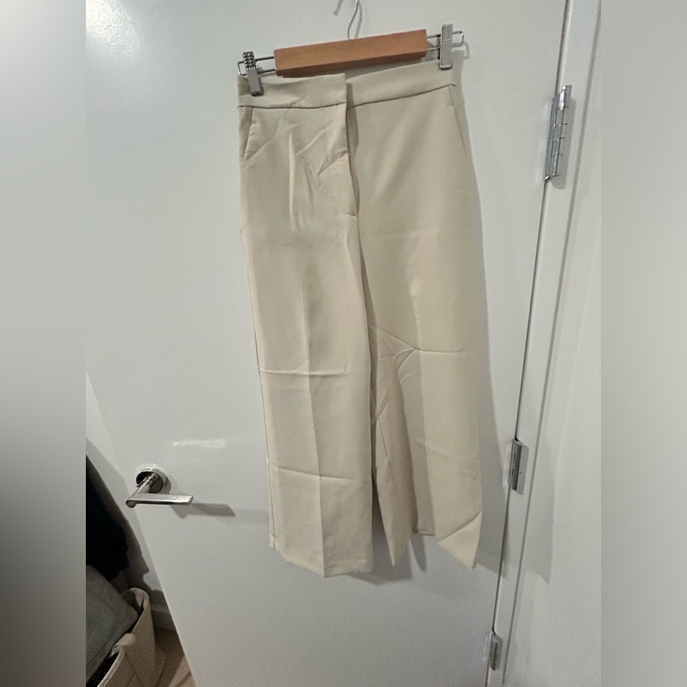 Beige trousers